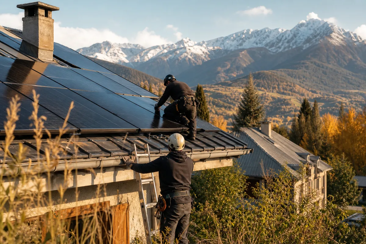Le solaire à Guillestre, chantier après chantier