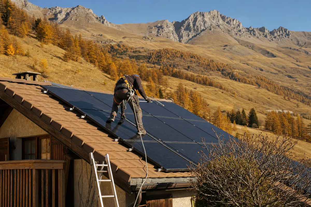 Installation de panneaux photovoltaïques